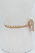 Studded Translucent Belt With Pouch