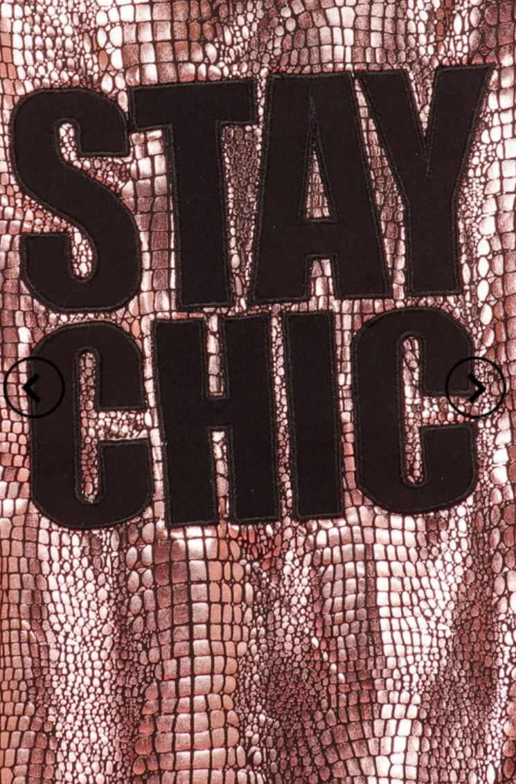 Stay Chic Metallic Top