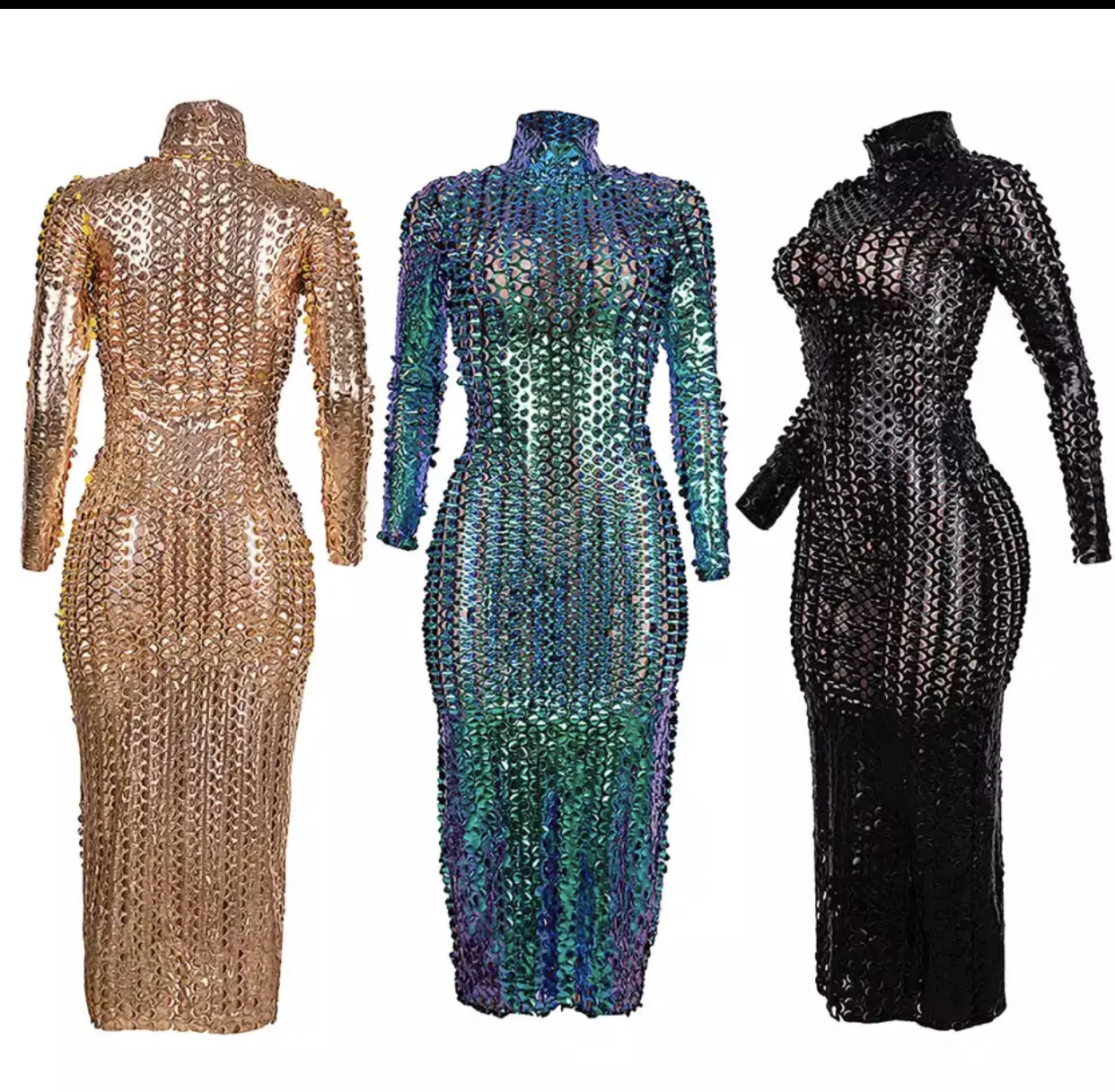 Body Fitting Eyelet Dress