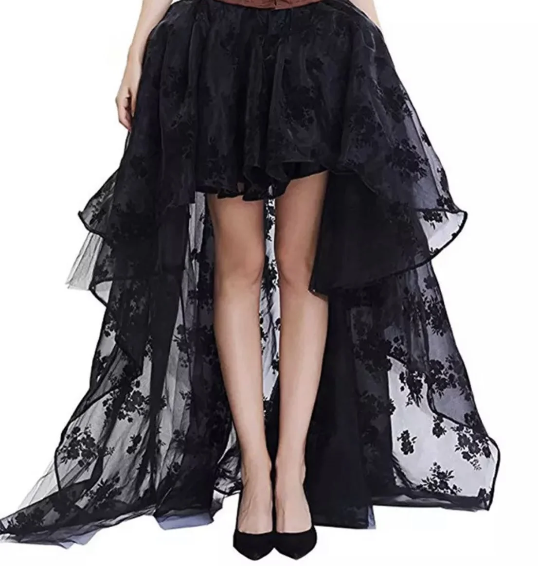 Steampunk Costume Skirt Midi Tulle Skirt