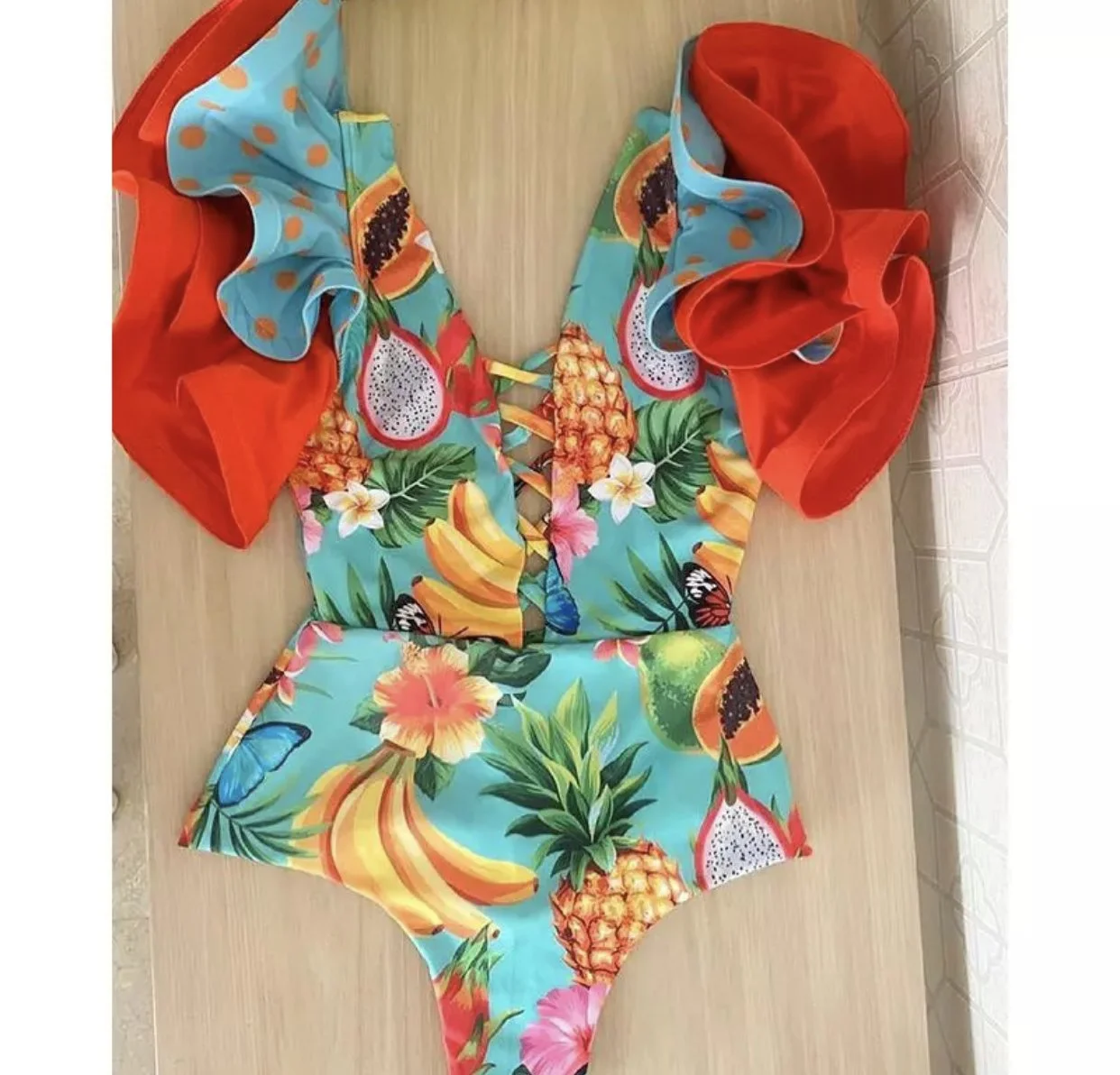 Sexy Floral One-piece Bathing Suit