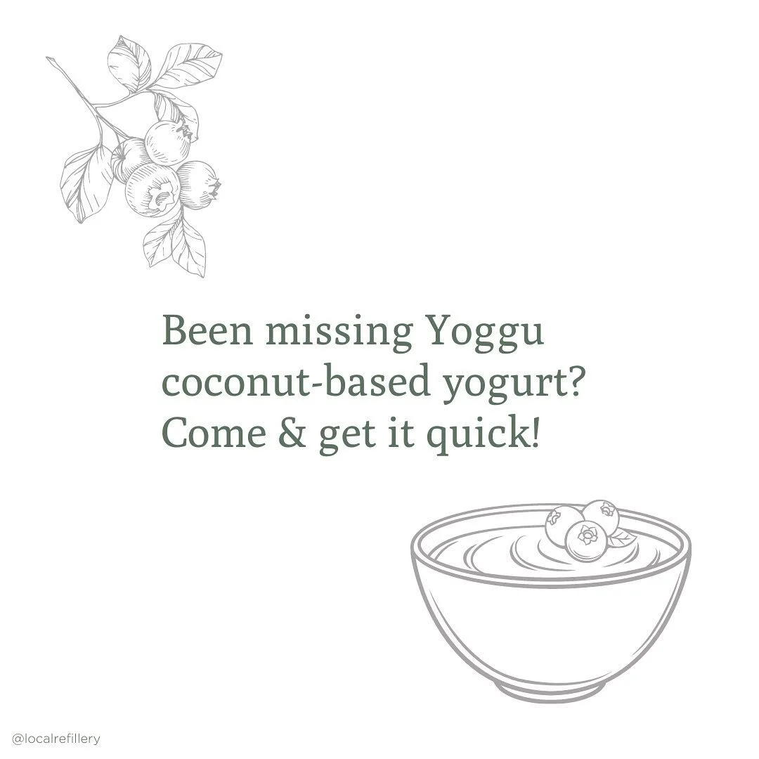 Hey! We've got a batch of Yoggu Vanilla coconut-based yogurt that expires on September 4th. We were finally able to bring it in in bulk, but if it doesn't sell, we may not bring it back (too much food waste for our tender hearts 💓). 

So if you want