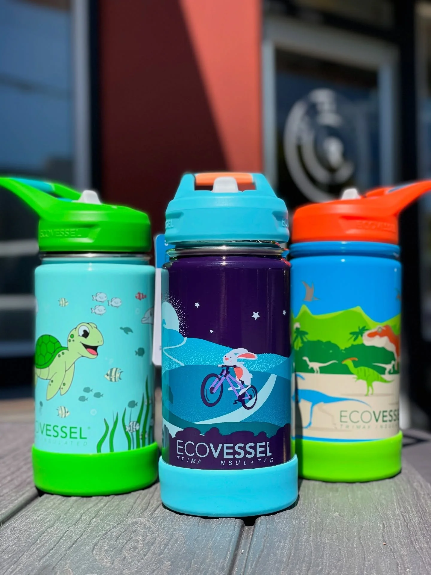 Check out these cute new water bottles we just got in! 🤩

EcoVessel is a great company that sources high quality materials, guarantees their product free from defect for 100 years, is a member of 1% For the Planet, and partners with Water for People