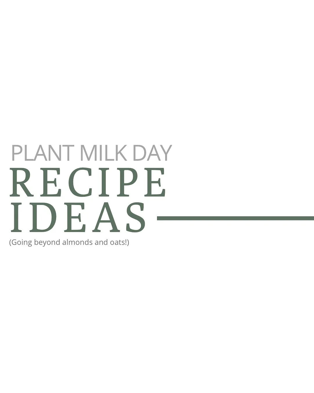 It&rsquo;s #worldplantmilkday! We know almond and oat are favourites, but have you tried hazelnut? Hemp? Cashew? Pistachio? What about pumpkin or walnut? Peanuts? So many things to try!

Here&rsquo;s the basic recipe, so you can explore all the optio