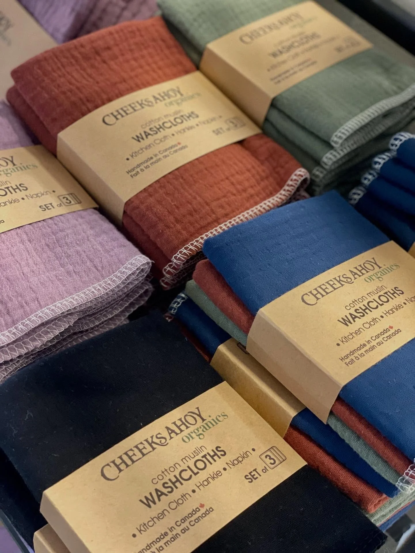 Just a small sampling of our @cheeksahoyhandmade restock! 🤩
Handmade in Canada. ❤️