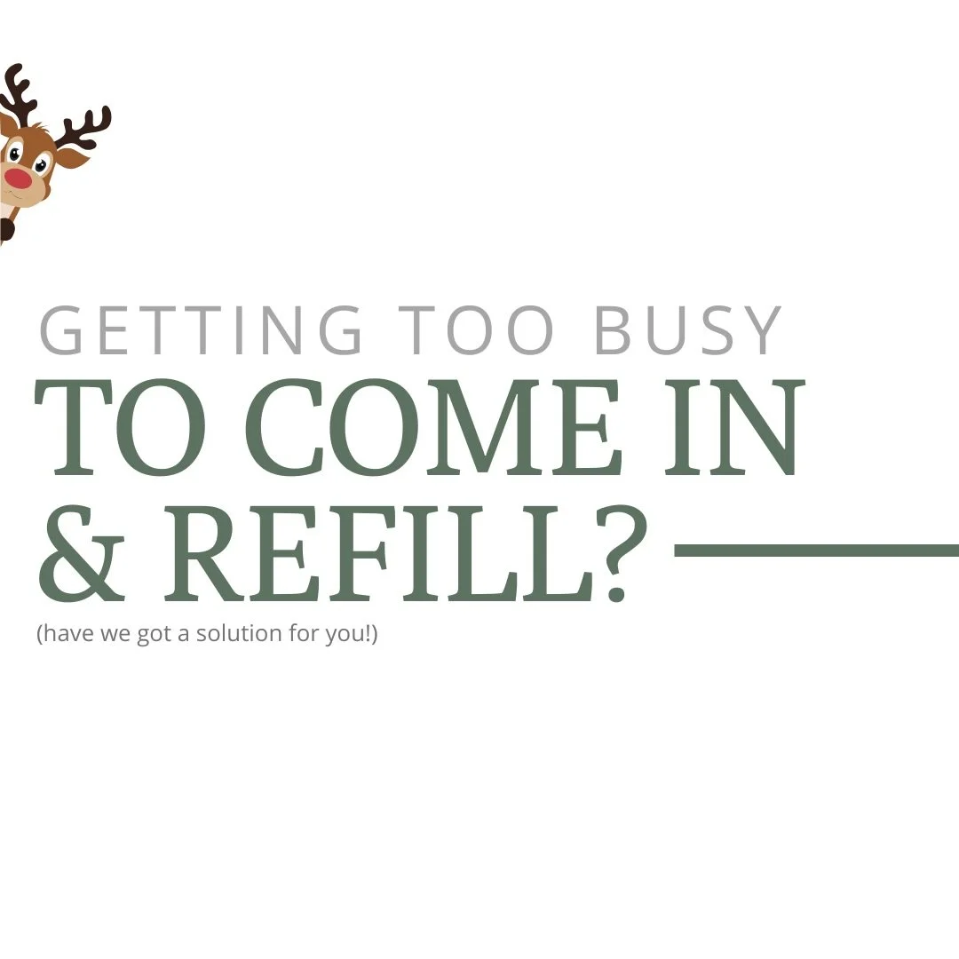 Life can get pretty busy this time of year, and we&rsquo;d love to help take some of the load off by doing your shopping and refilling for you with our Concierge Refill service! 🙌

Here&rsquo;s how it works:
1. Place your order online. Be sure to wr