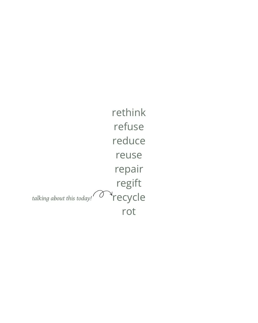 Of course, ideally, we want to use every &lsquo;r&rsquo; option before we get to &ldquo;recycle&rdquo;, but recycling is a super important part of moving towards living in a circular economy, and - being #globalrecyclingday, we thought it was a great