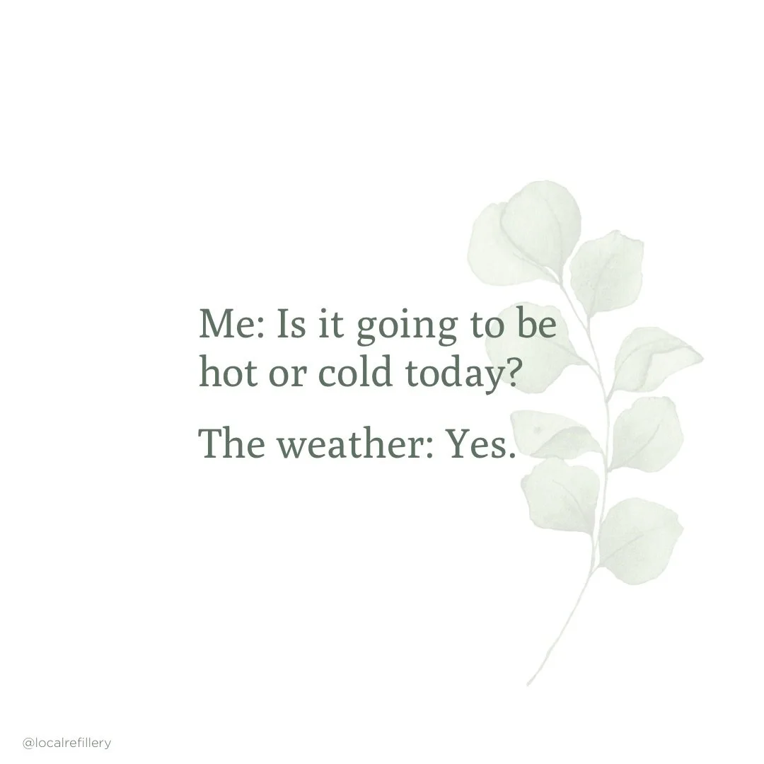Ah, Spring&hellip; and the never ending decisions of what would be appropriate attire as you peek outside each morning. 🌸🧥🩴😂