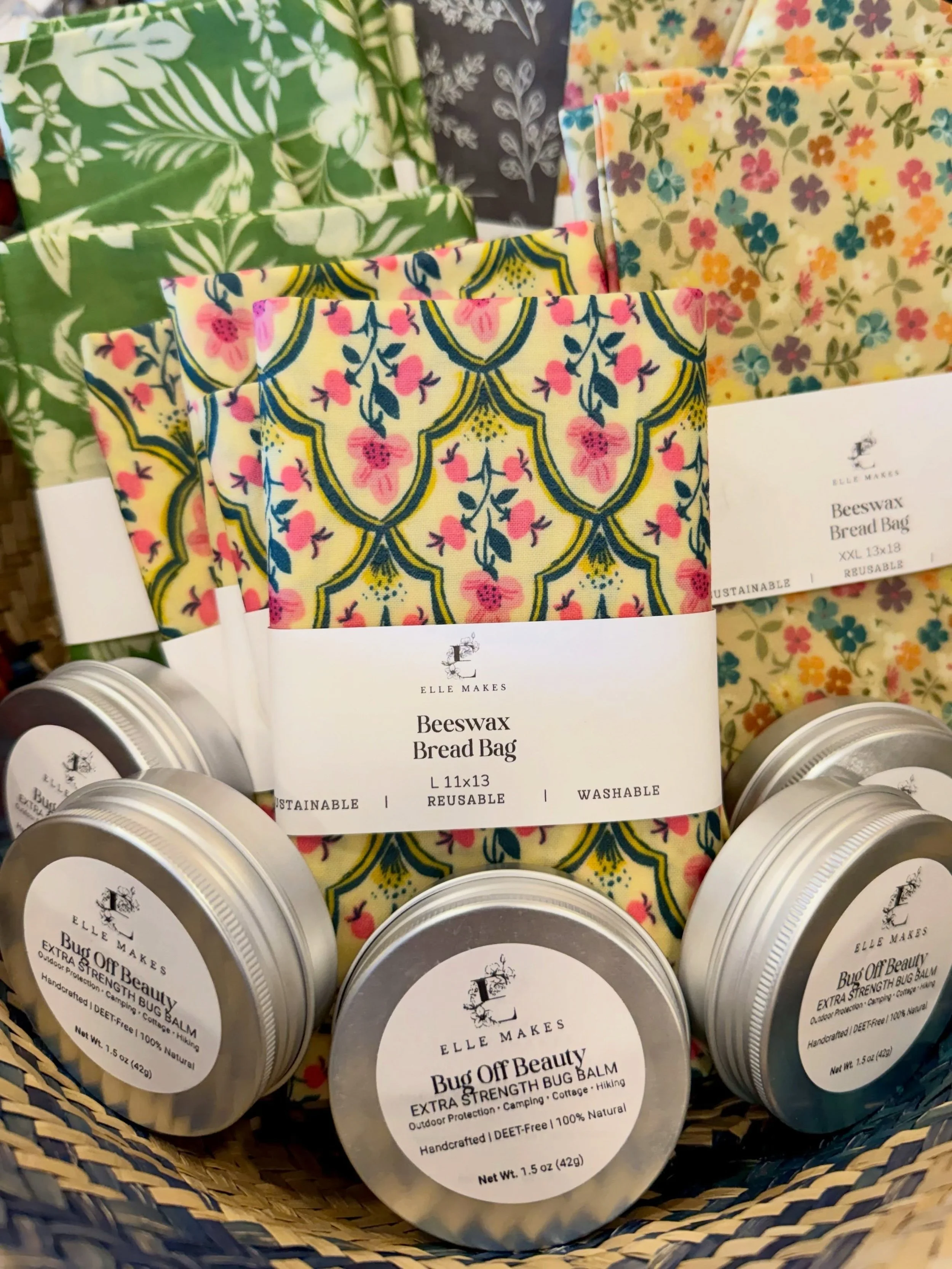 NEW!! Beeswax Bread Bags &amp; BUG OFF Lotion Bars from @ellemakes.ca . 😍

Elle Makes is a small, heart-led handmade family business focused on sustainable kitchen living. Each piece is made carefully using simple, high-quality materials &amp; tradi