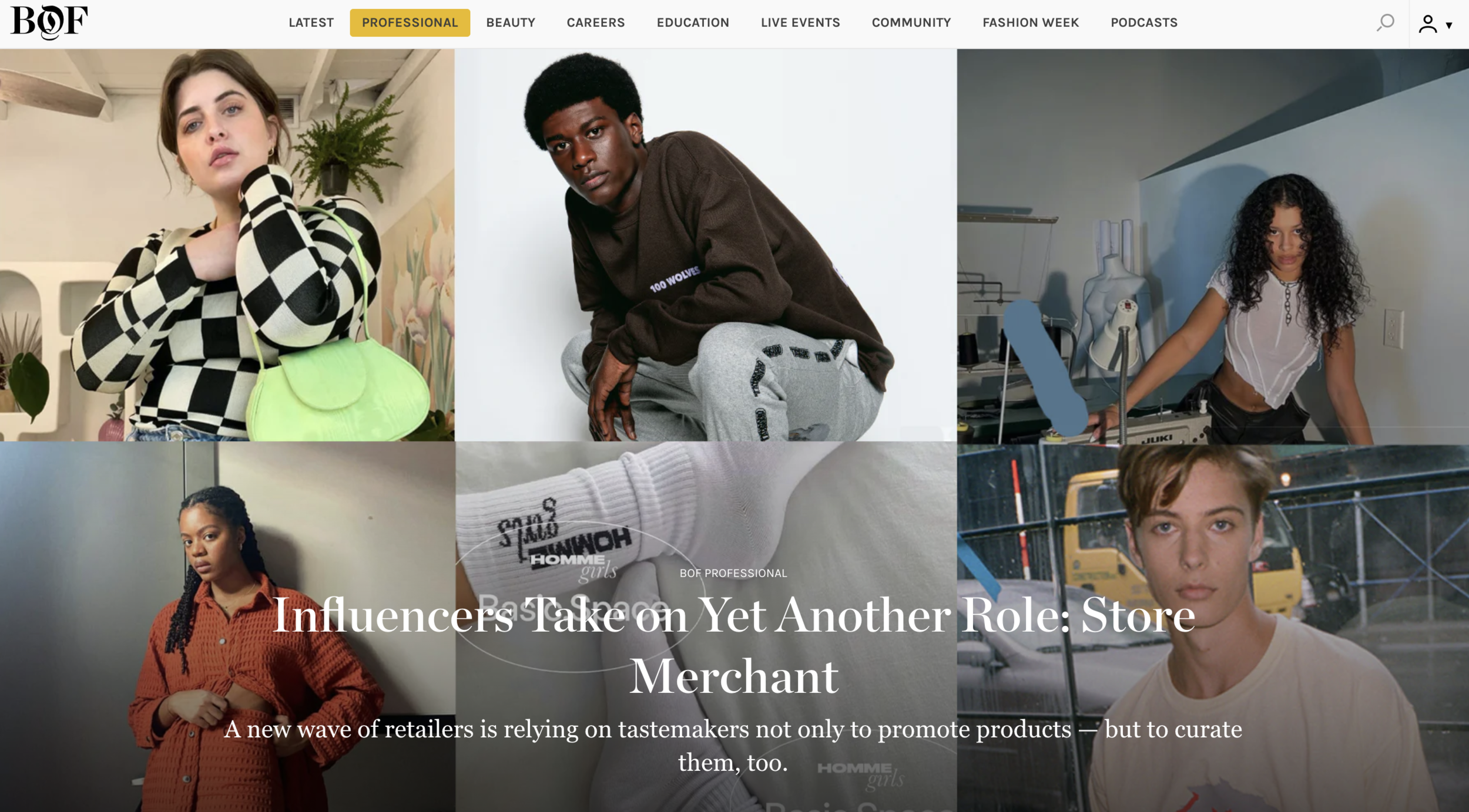 BoF: Influencers Take on Yet Another Role: Store Merchant
