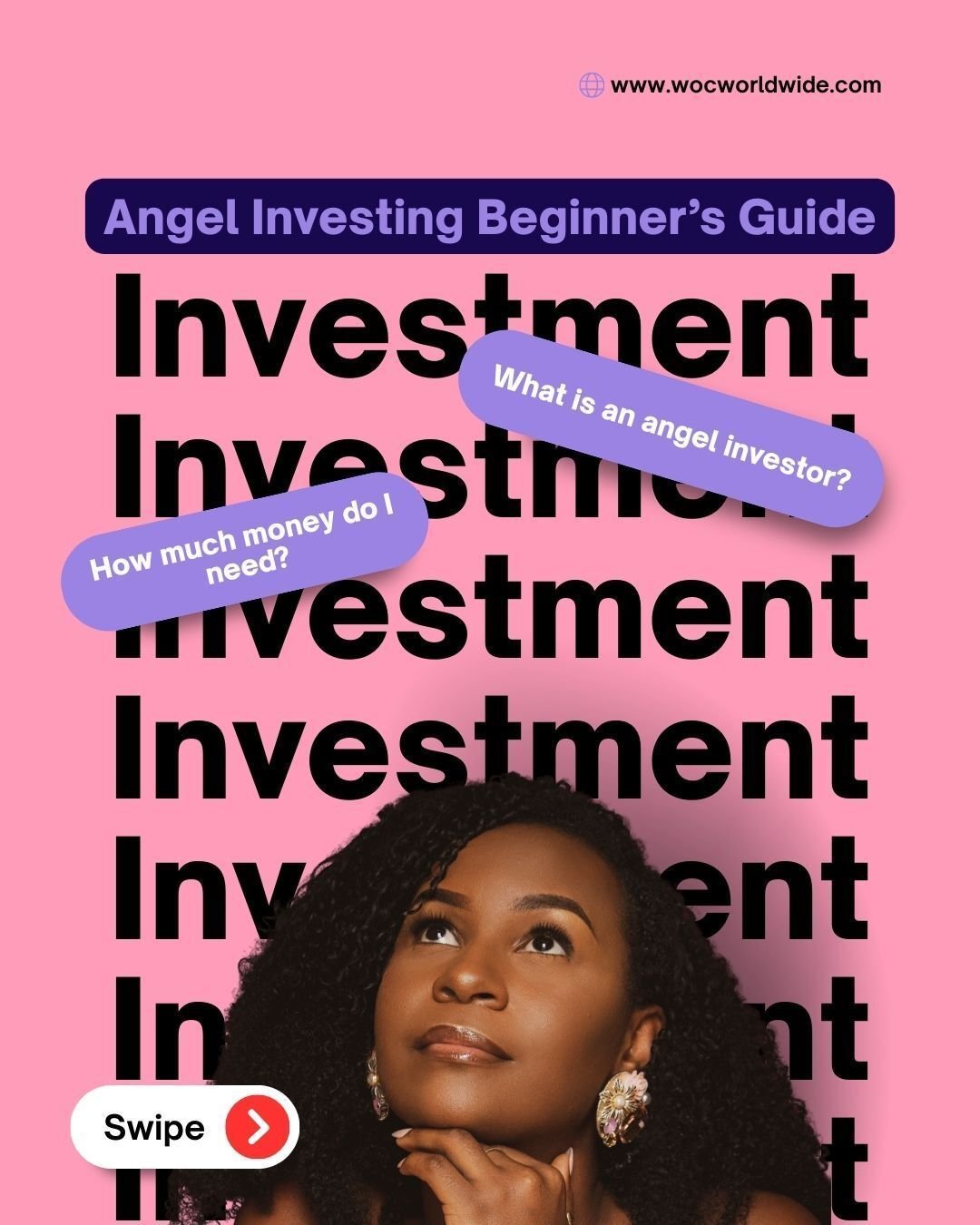 Angel investing isn&rsquo;t just about writing a check. It&rsquo;s about alignment, education, and building long-term value &mdash; for founders and investors.

At WOC Worldwide, we facilitate curated access to women-led consumer brand investment opp