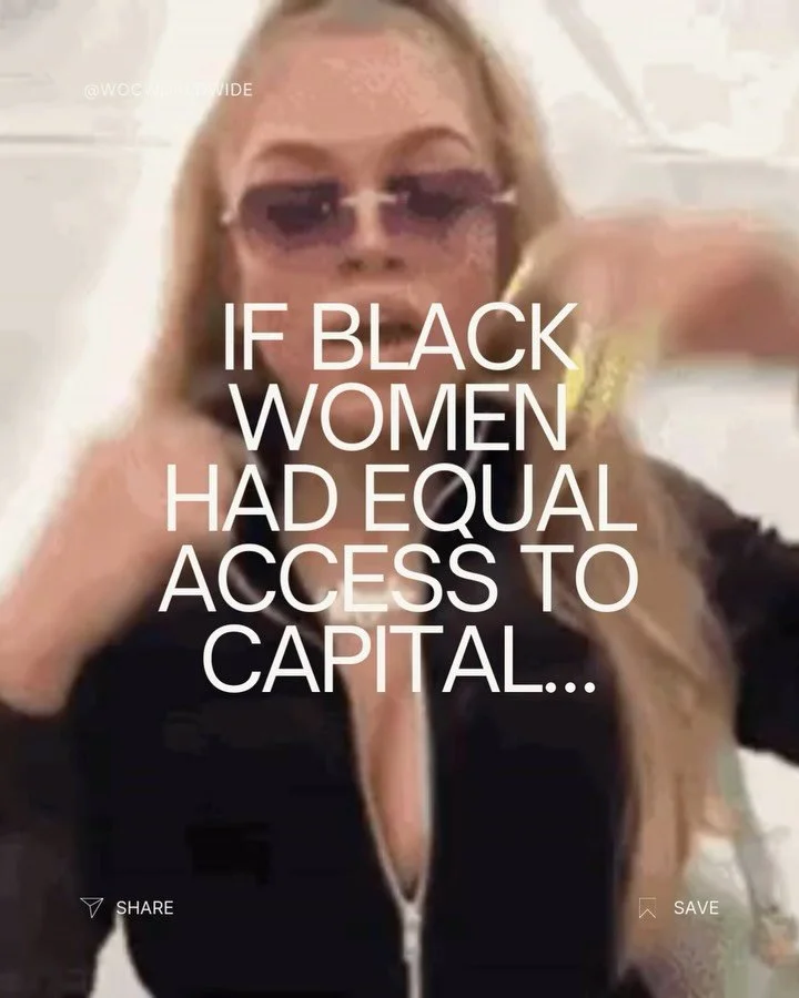 If Black women had equal access to capital, the conversation wouldn&rsquo;t be about potential &mdash; it would be about scale.

Black women are starting businesses at record rates. The innovation is here. The market demand is here. The talent is her