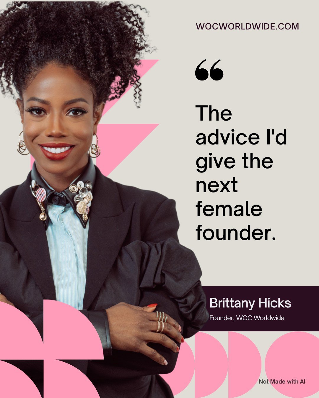 The advice I wish somebody gave me before I started and what I'd tell every female founder right now. 🖤 We're talking mentors, money, visibility, hiring &mdash; all of it. Because nobody builds alone and nobody wins by keeping the game a secret. Swi