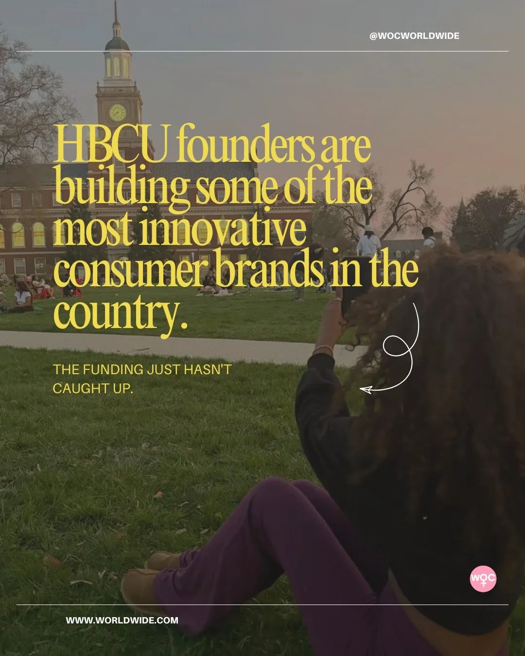 Over 1,500 founders from 80+ HBCUs have gone through accelerator programs.

They're building in beauty, food &amp; bev, wellness, fashion, fintech all of it. And they're still the least funded group in the room. Not because the ideas aren't there.

N
