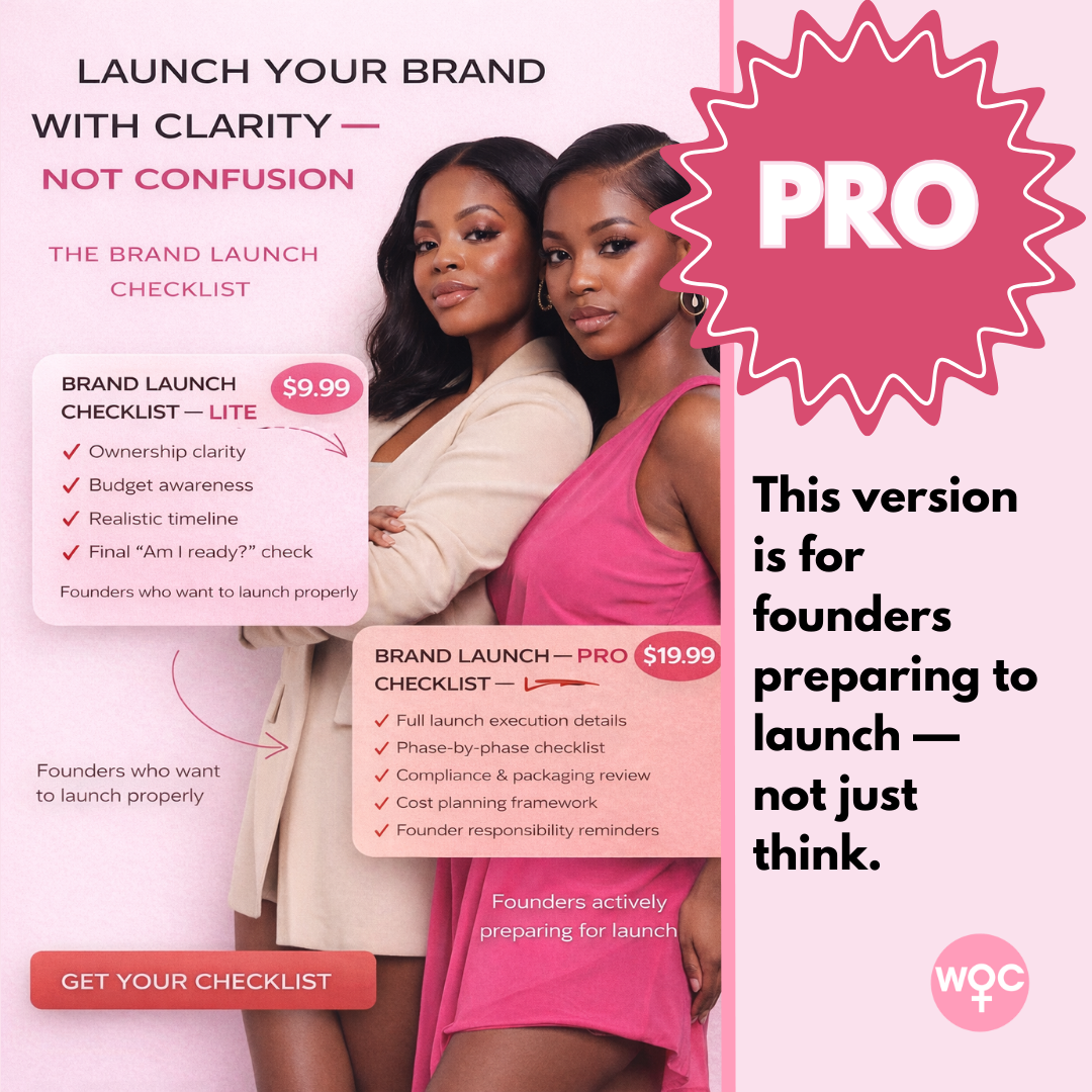 The WOC Brand Launch Checklist - Pro