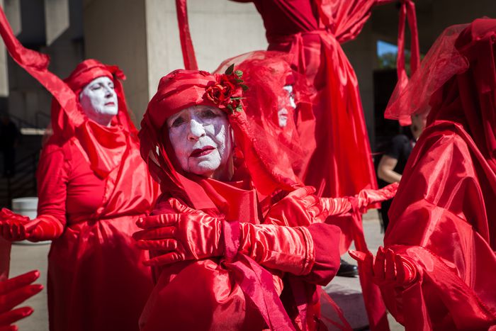 Red Brigade at Die-in | Douglas Hook | MassLive