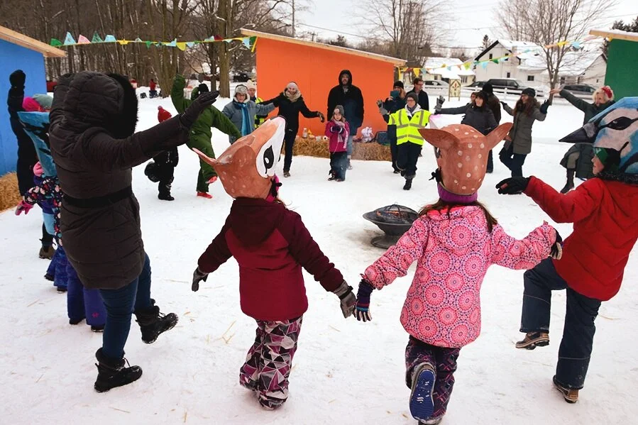 Ice box festival Prince Edward County by Department of Illumination. Ontario Canada.