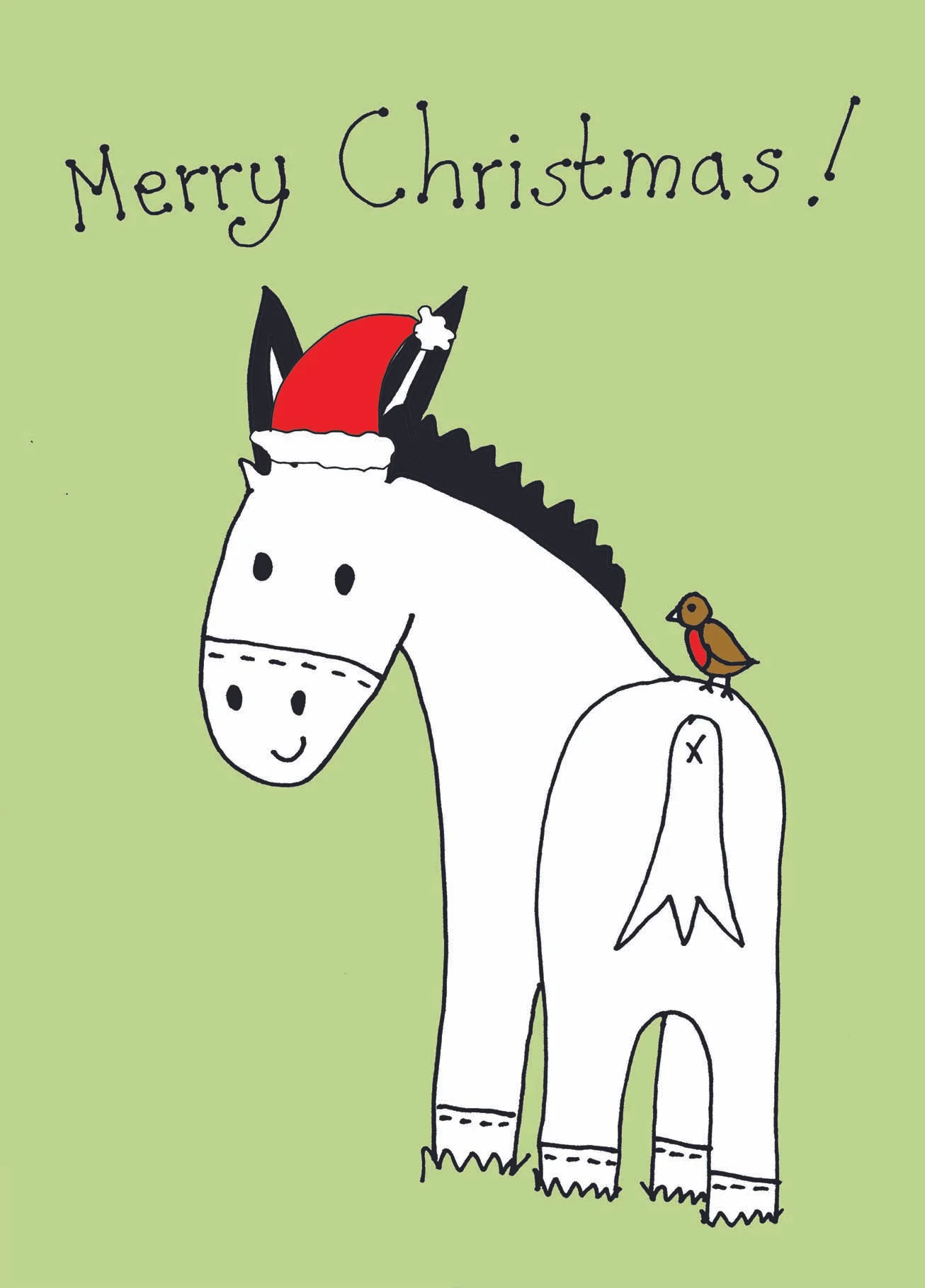 Merry Christmas donkey and robin.jpg