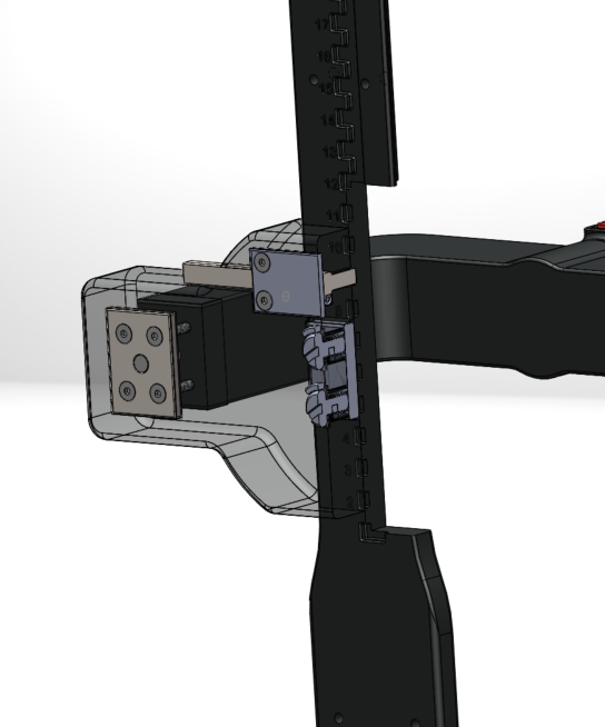 Spine connection / height adjust mechanism