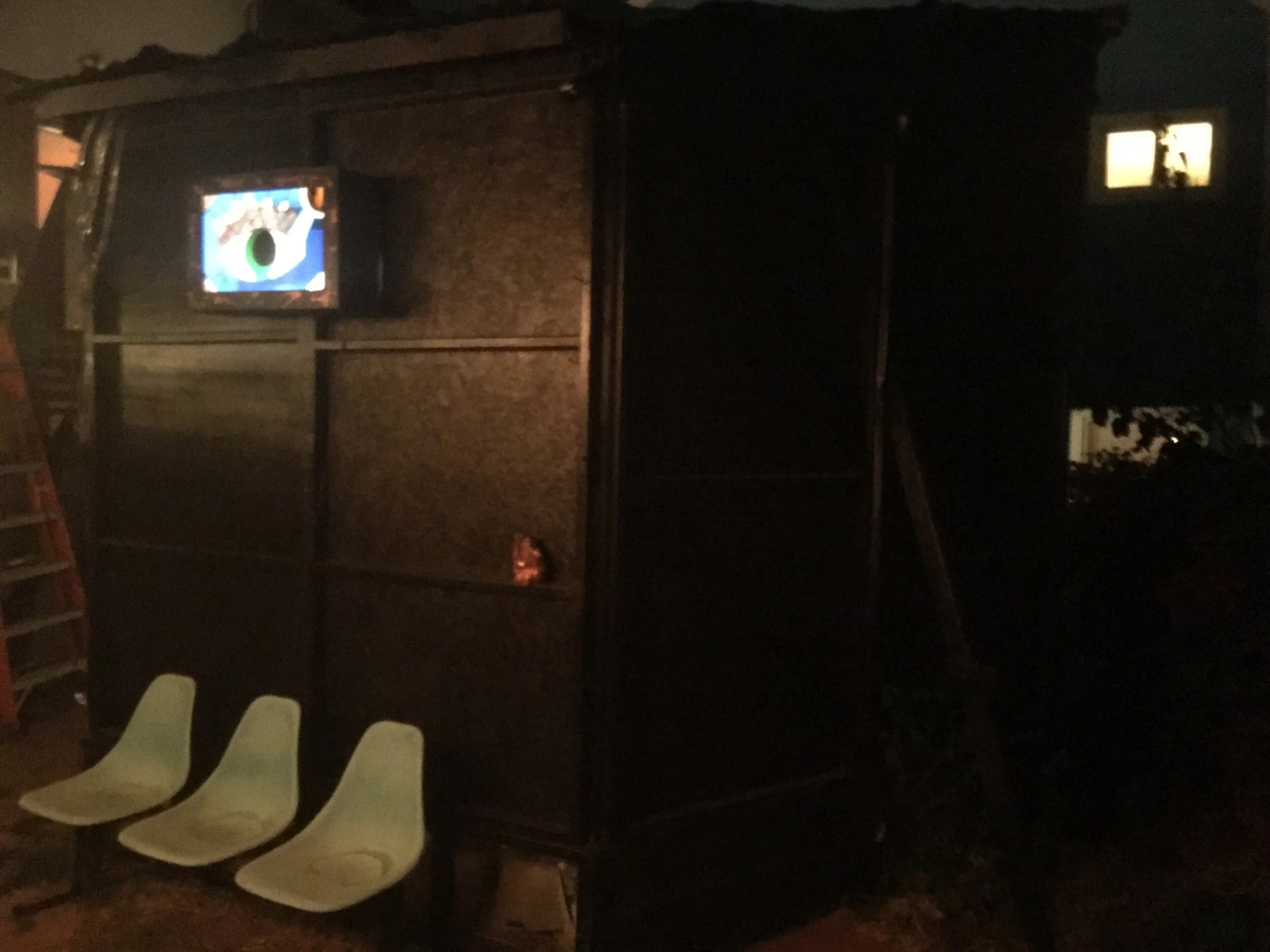 Waiting area, before entering Time Drop