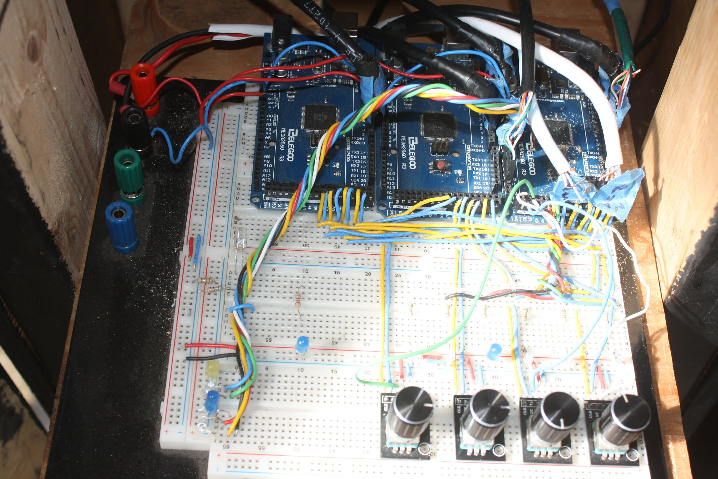 Full view of control panel