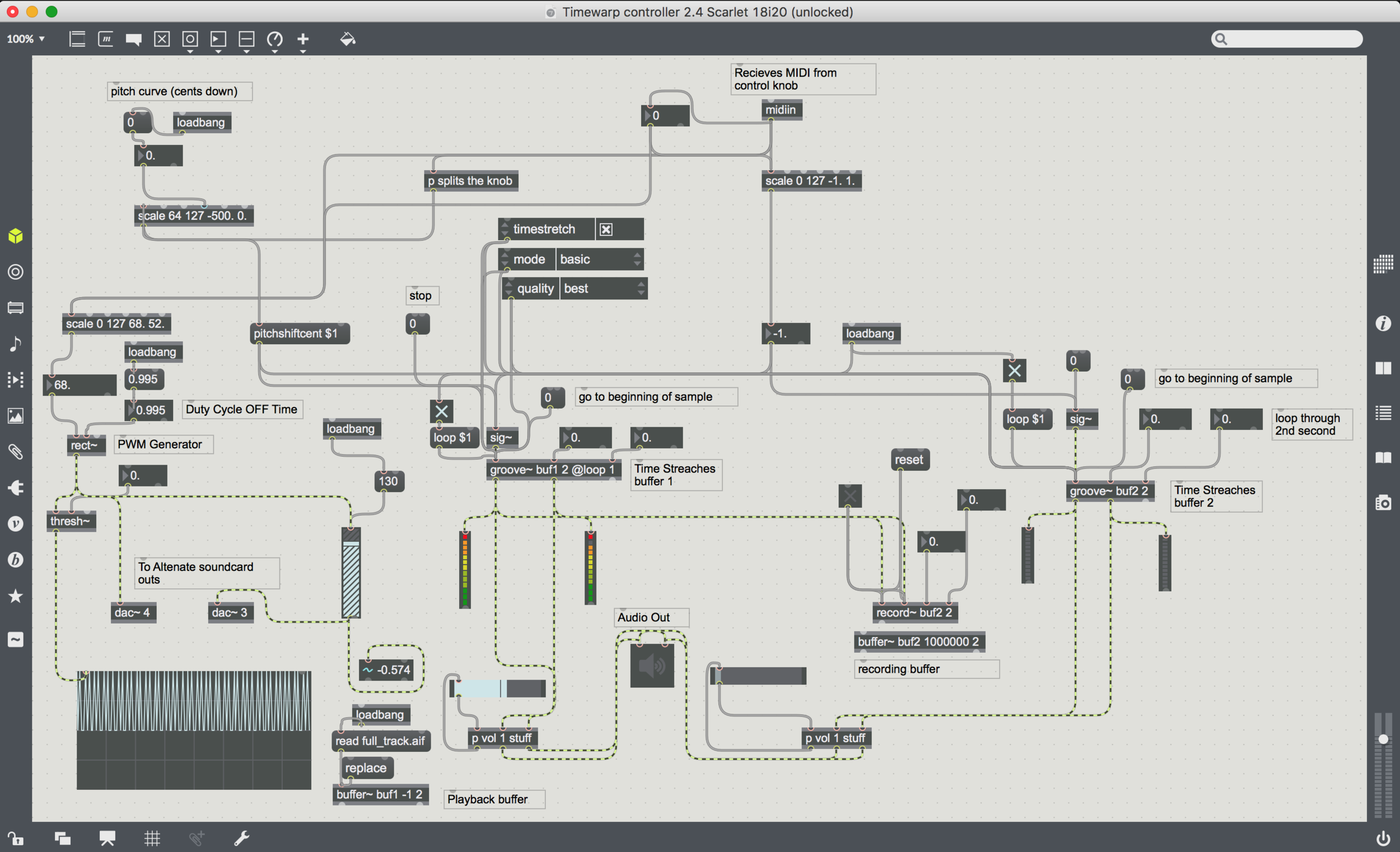Max/MSP program