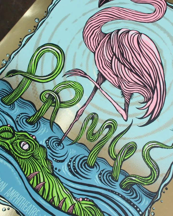 Printed some posters for @primusville designed by @dougboehmart

For this project multiple variants on holographic paper were printed in 6 layers, as well as a 5 layer show variant on white cover stock paper. 

These are available through @dougboehma