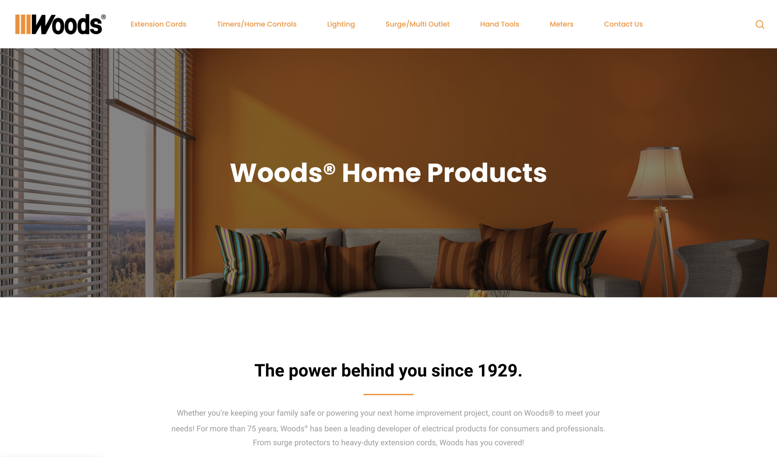 This is the home page of a site in which I was given the opportunity to create from scratch.