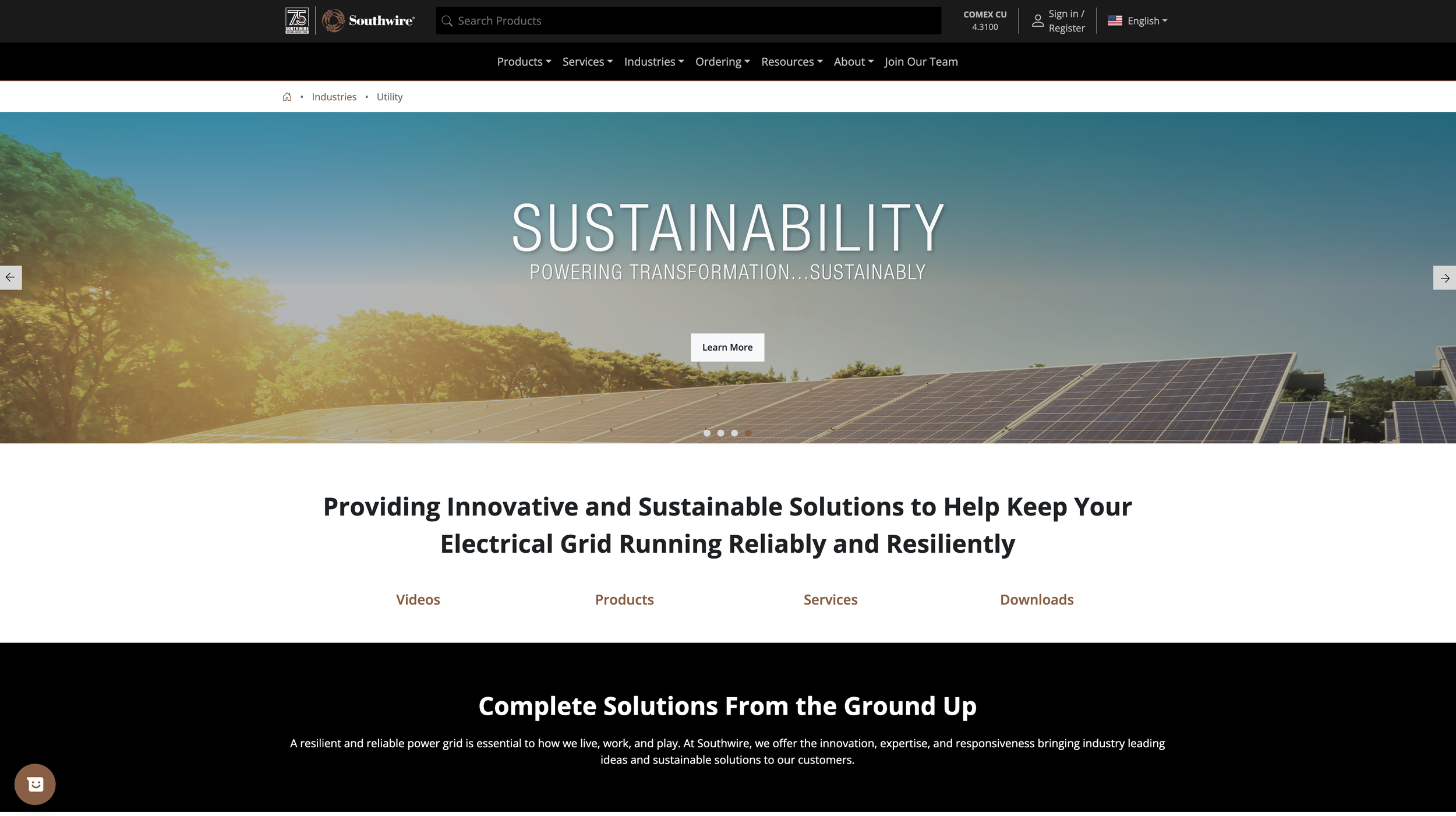 Utility Page for Southwire.com