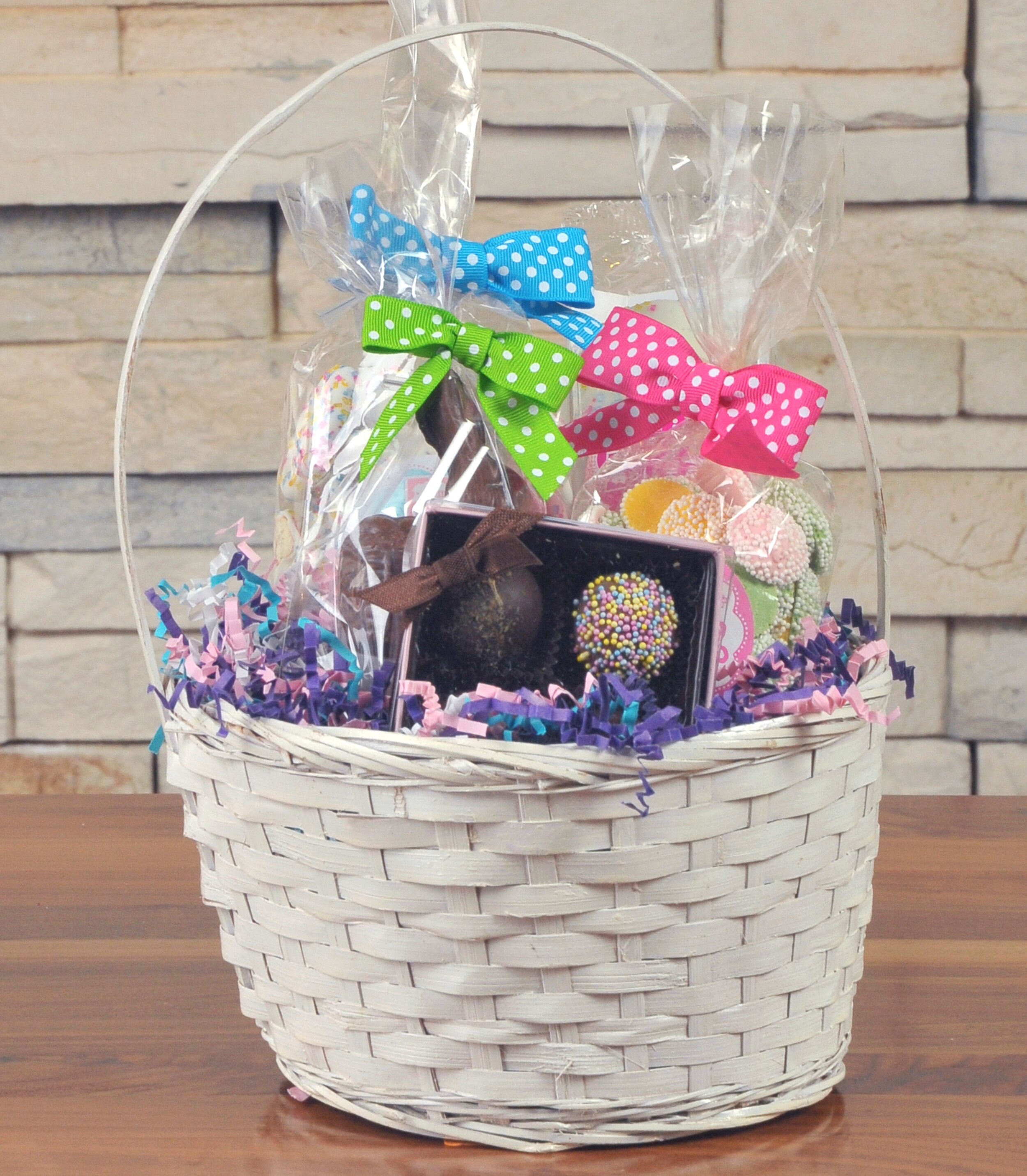 Cranberry Flash Glass Easter Basket Flower Girl Basket