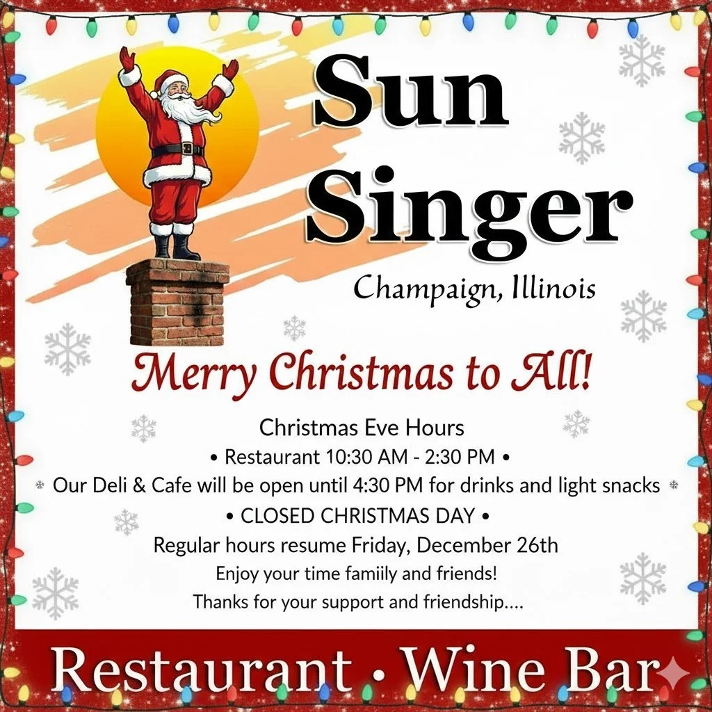 Tuesday, December 23rd Lunch