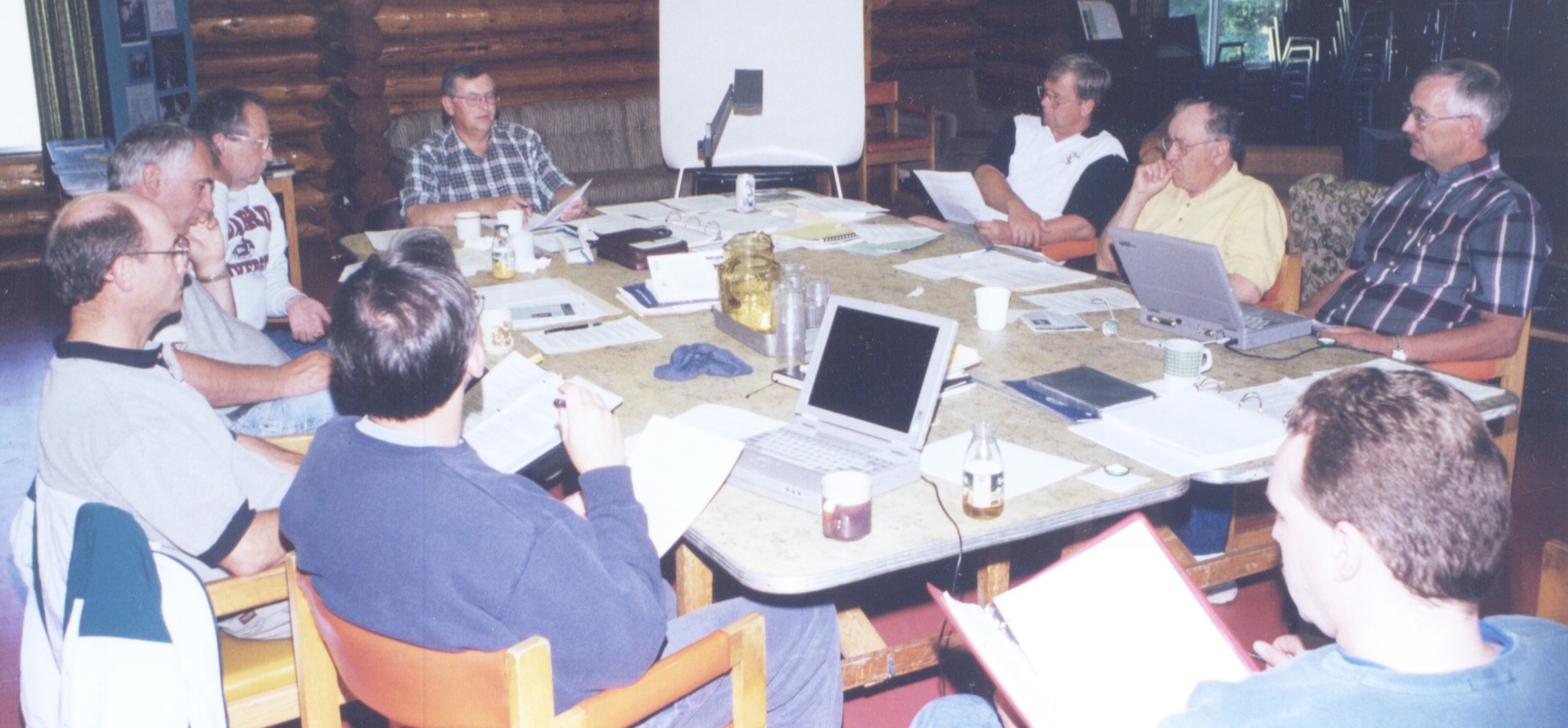 Board at work - Photo from Our Story: Baptist General Conference of Canada
