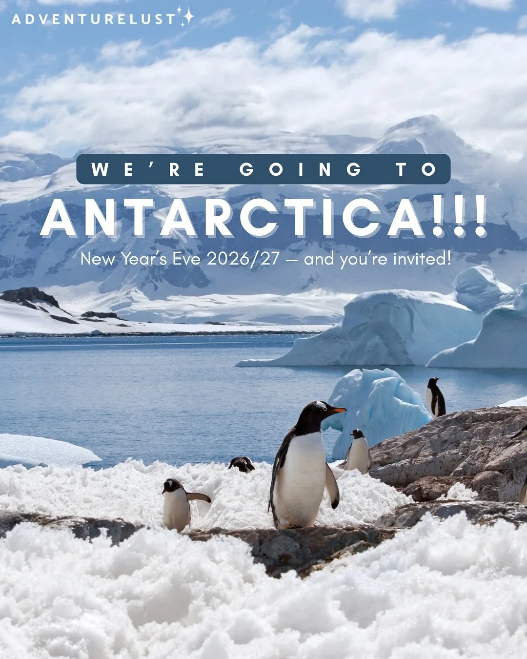 GUYS we&rsquo;re ringing in 2027 on the 7th continent!!! CAN YOU EVEN?!?!?! 🥹❄️🐧

i&rsquo;m literally beside myself to announce this &mdash; i&rsquo;m teaming up with a few other epic travel creators thanks to @kesitoandfro (reigning Antarctica que