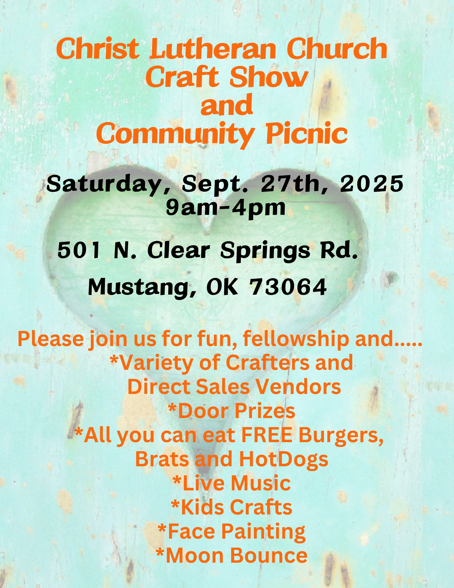 Christ Lutheran Church Hosts Annual Craft Show and Community Picnic