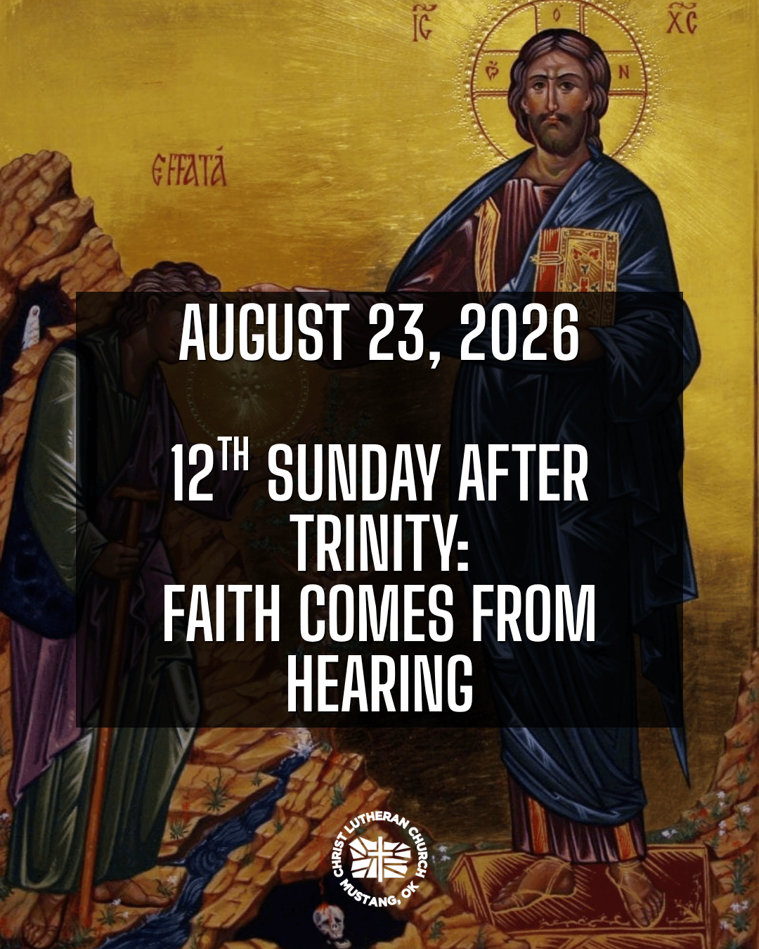 Service of Prayer and Preaching - 12th Sunday after Trinity