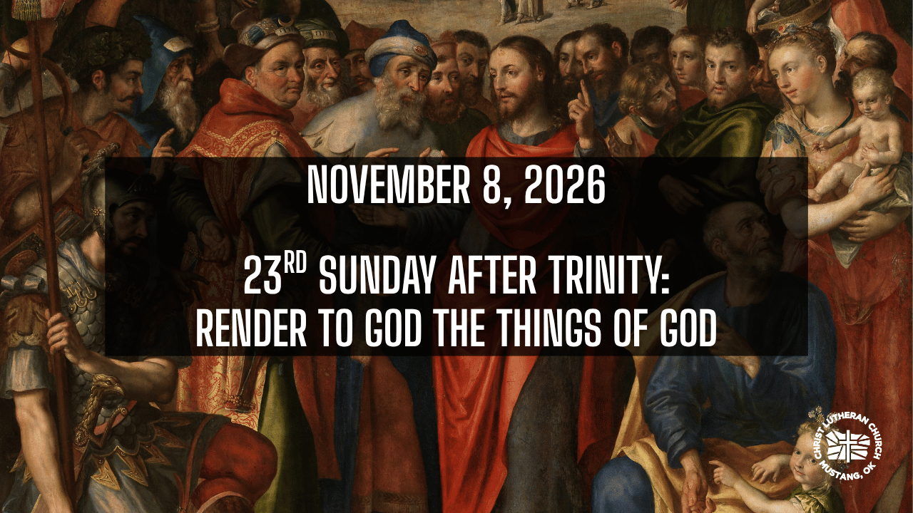 Morning Prayer - 23rd Sunday after Trinity