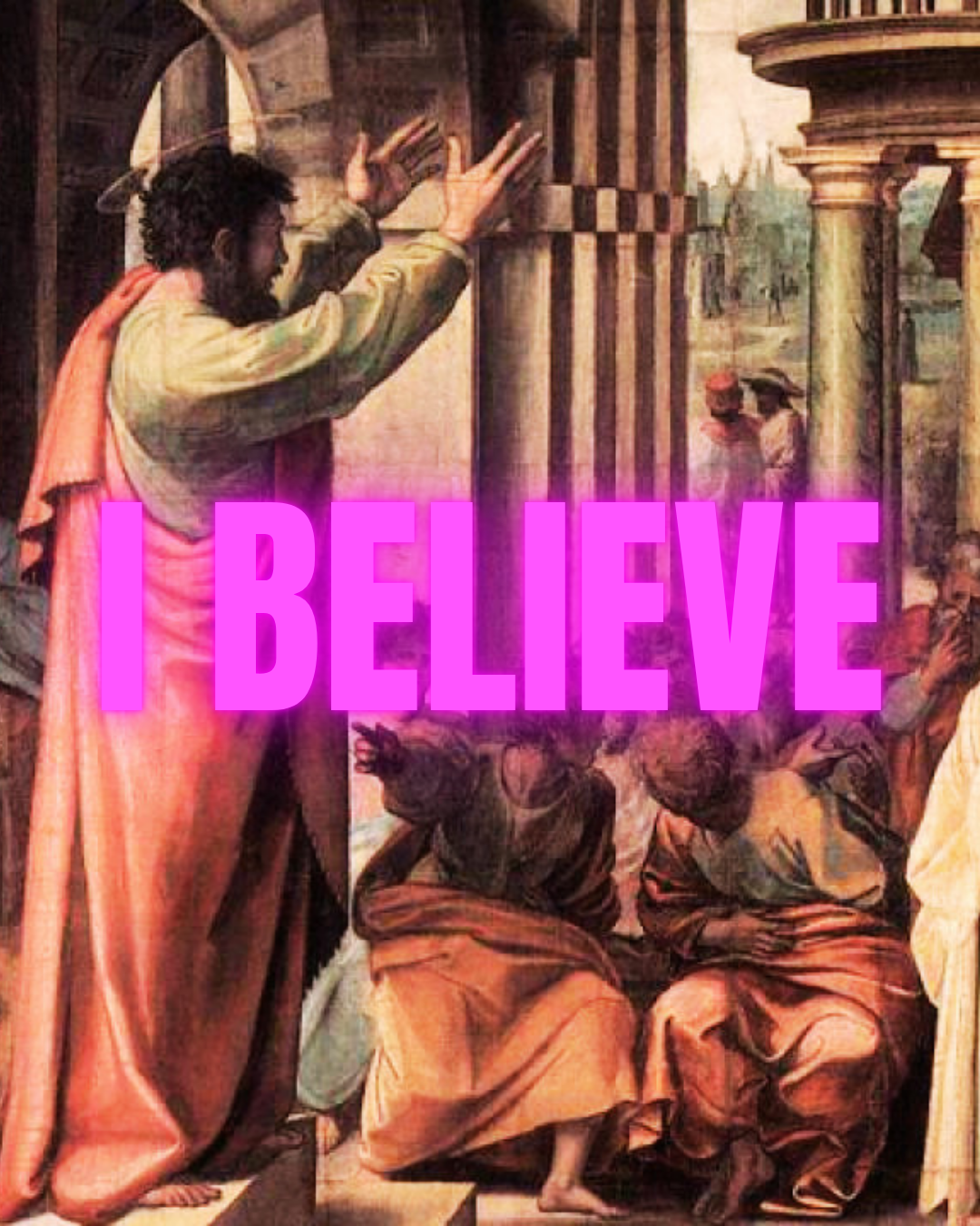 Paul preaching Christ crucified for everyone