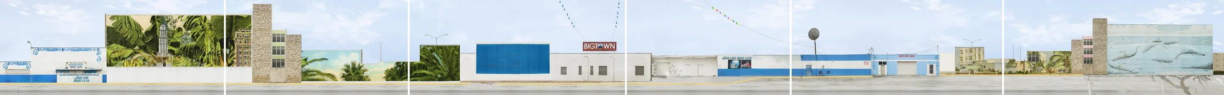 The Strip, 6 panels, 20 inches x approximately 22 feet, archival pigment prints, 2013