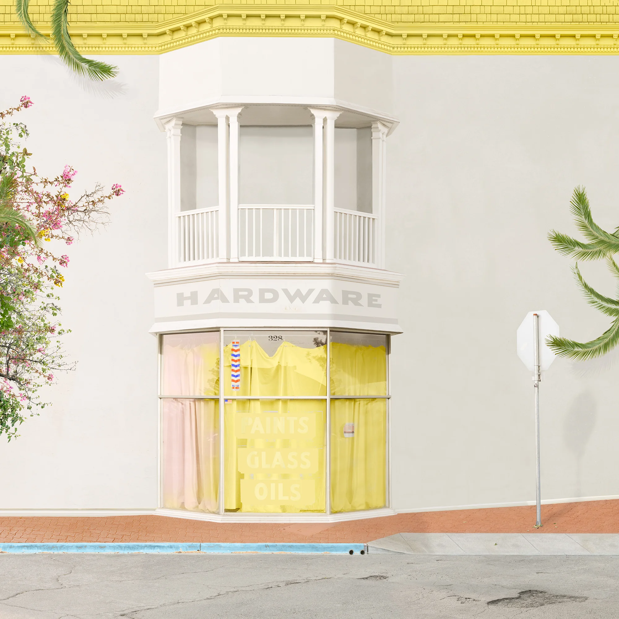 Hardware , 43 x 43 inches, archival pigment print, Harmon Guest House, 2018
