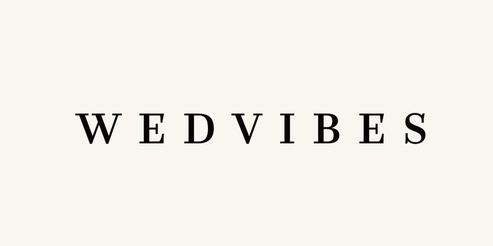 Text that reads 'WEDVIBES' on a plain background.