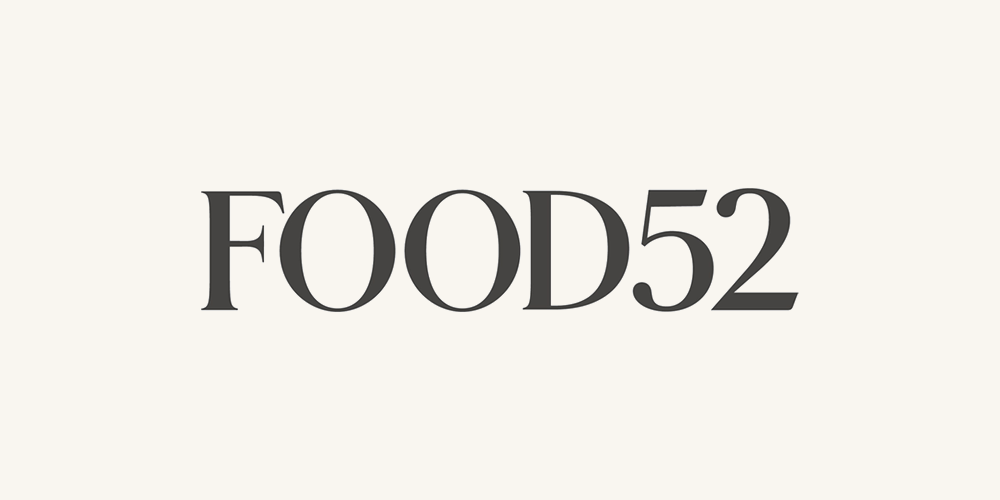 Text 'FOOD52' on a light background