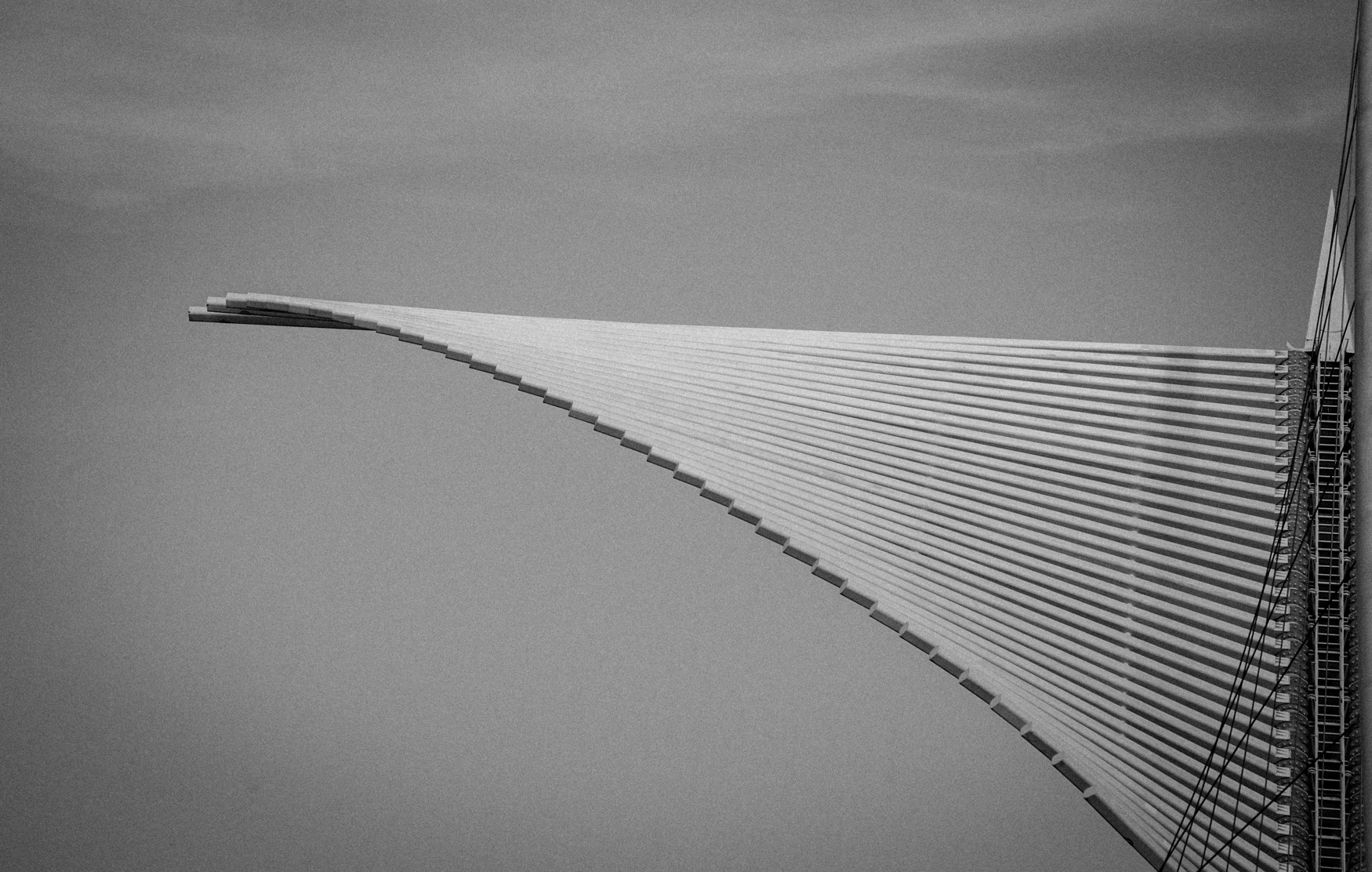 Burke Brise Soleil detail, Milwaukee Art Museum, Santiago Calatrava