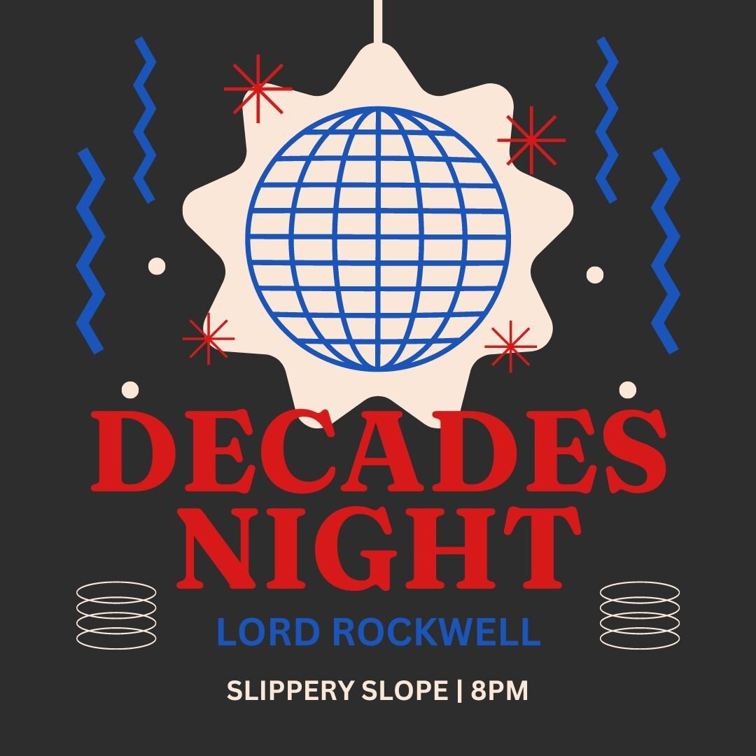 It&rsquo;s Decades Night once again at Slippery Slope! @lordrockwell is ready to get you moving. And don&rsquo;t forget about our Tequila Thursday deals on shots and margs all night! 8pm-2am. No cover!⁠
⁠
#slipperyslope #chicagodjs #logansquare #loga