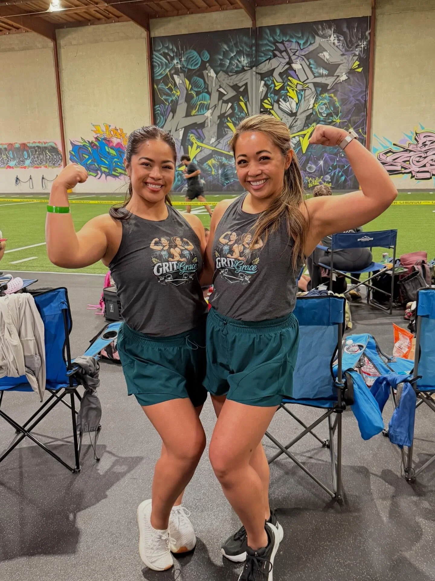 Competed at in our first ever fitness competition! And it had to be CrossFit! We challenged ourselves knowing that we would leave this competition better than how we entered. 

The worst part was the anticipation before every event that felt like pes