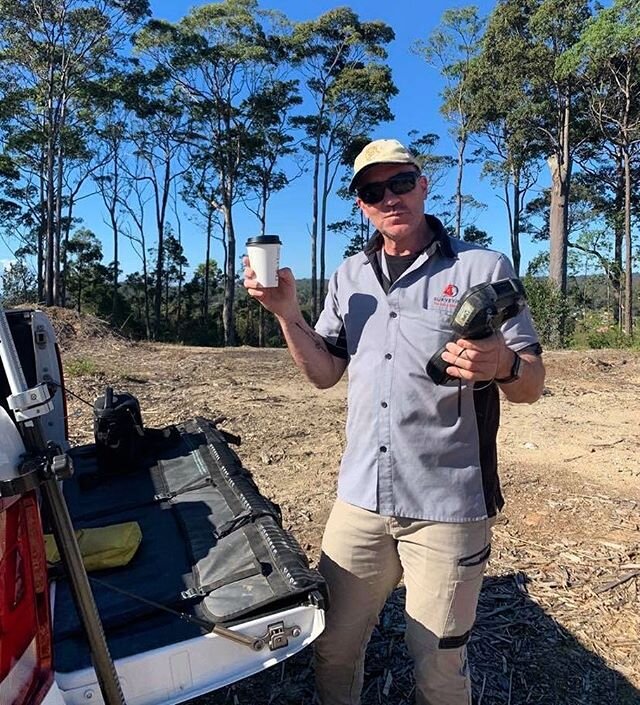 Gotta have that morning cup of coffee 👍 Even the boss agrees 😂 #4dsurveying #surveyor #coffee #morningcoffee #surveylife #workinghardorhardlyworking