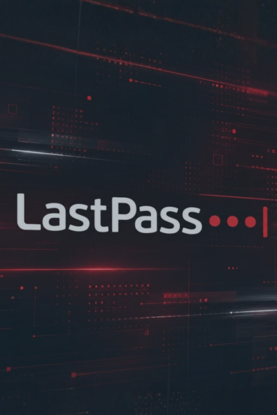 LastPass logo representing a cybersecurity incident involving a data breach and supply chain attack.