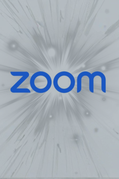 Zoom logo representing cybersecurity vulnerabilities that could allow one meeting participant to attack another.