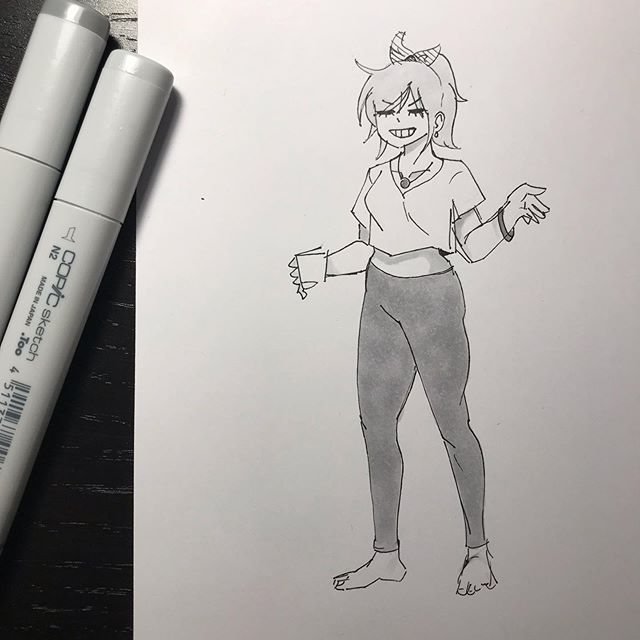 Starting out ‪#inktober‬ with a quick sketch of @kohquette twitch avatar, she does some great copic streams!  I figured I'd use this month to figure out how to use copics.

#Inktober #Art #Copic #Drawing #Drawings #Ink #illustration #sketch
#Sketchbo