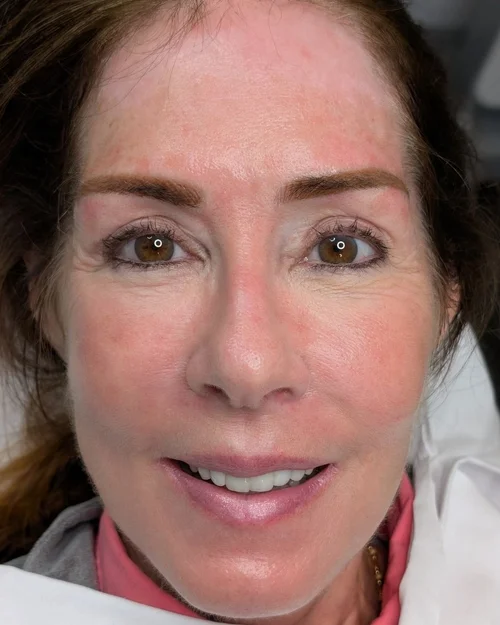 microblading brows restored after 12 month gap rebuild appointment