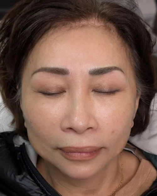 microblading after initial appointment fresh healed brows starting point